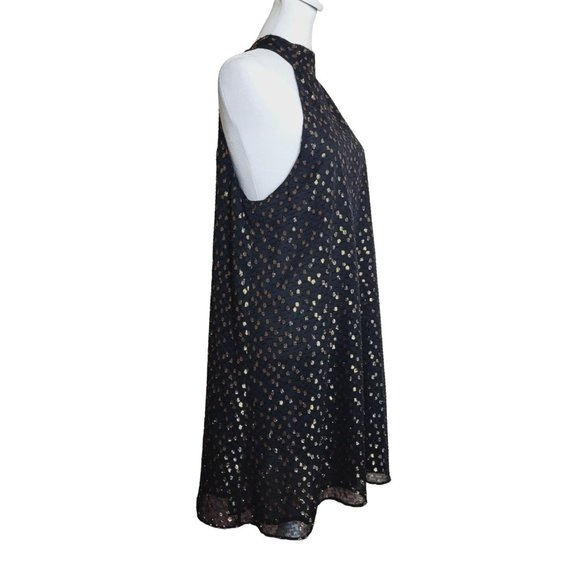 Chelsea 28 Black Mini Shift Party Dress Medium - Picture 3 of 10